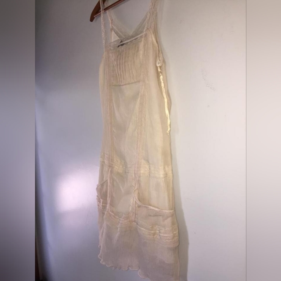 Off white creamy beige slip dress Angie size medium - Picture 9 of 12